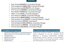 MASTER II LIVELLO: MICROBIOTA INTESTINALE- DALLA METAGENOMICA ALLA PRATICA CLINICA
